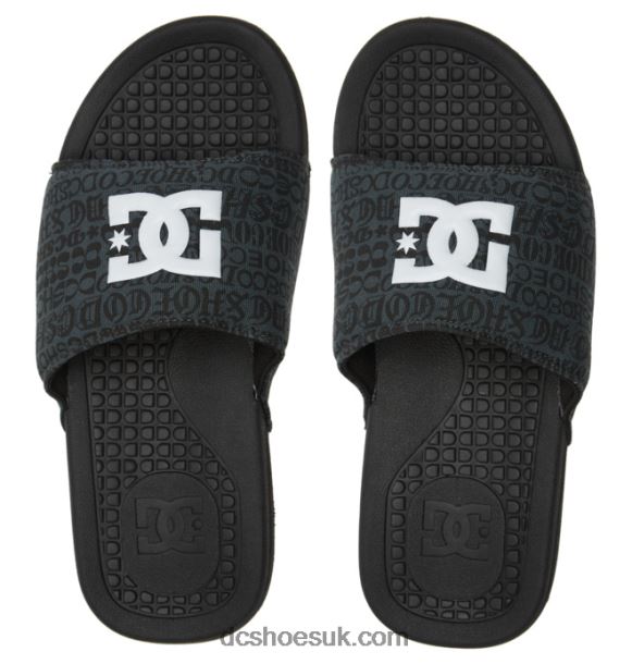 DC Shoes Bolsa - Sandals for Men LDXPV338 Black/White Print